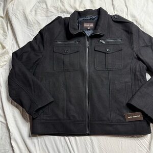 Michael Kors Men's Black Military Jacket